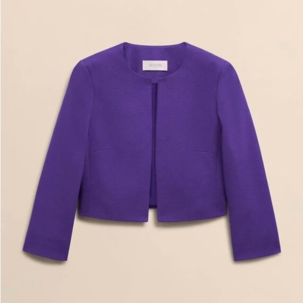 Victor Alfaro Designer Purple Wool Sweater Cardigan Drape Coat Jacket Shaw 18W - Picture 11 of 11
